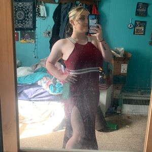 My Michelle Burgandy Prom dress size 13 Juniors.